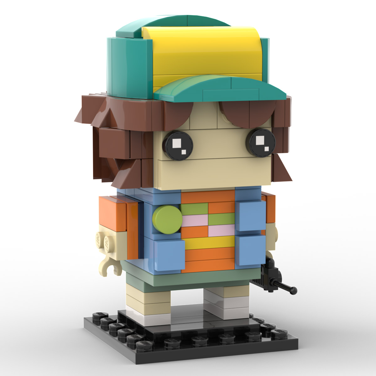 Stranger Things Custom Dustin MOC Brickheadz Instructions