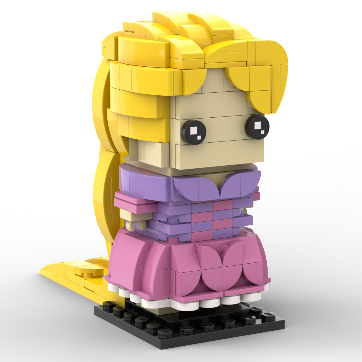 Disney Princess Rapunzel - Custom Tangled Lego Brickheadz instructions