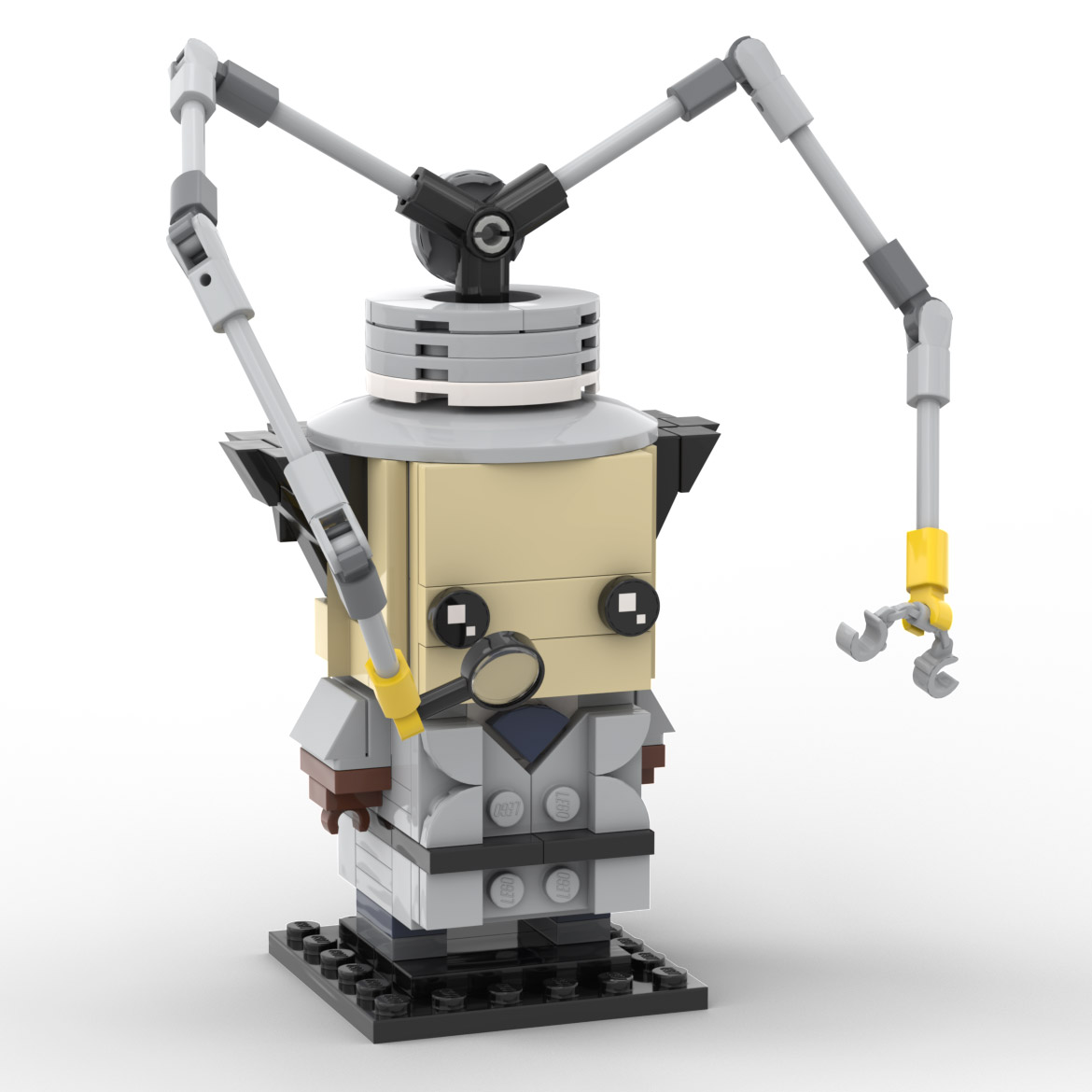 Custom Lego Brickheadz Instructions downloads - Inspector Gadget MOC