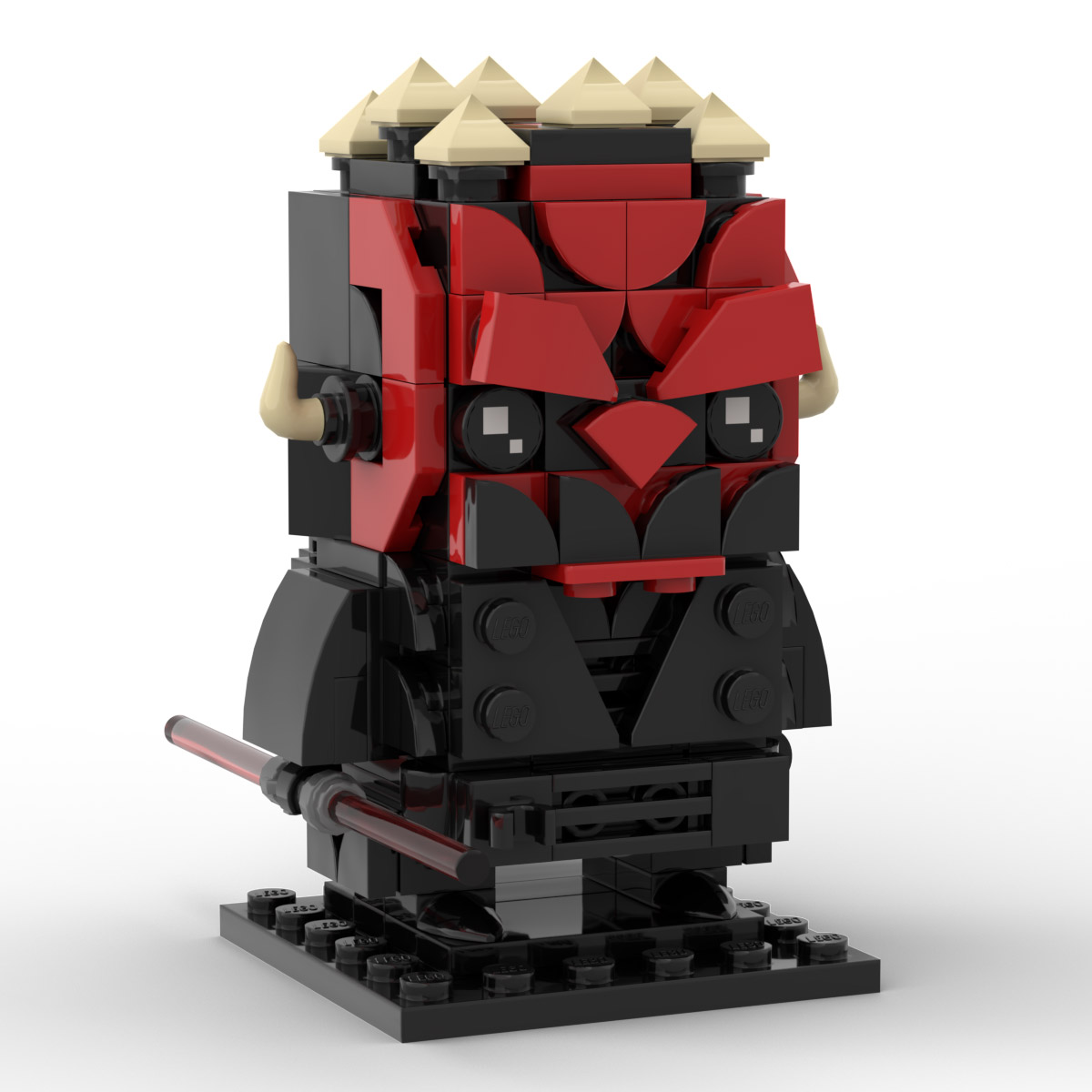 Custom MOC Darth Maul Star Wars Brickheadz