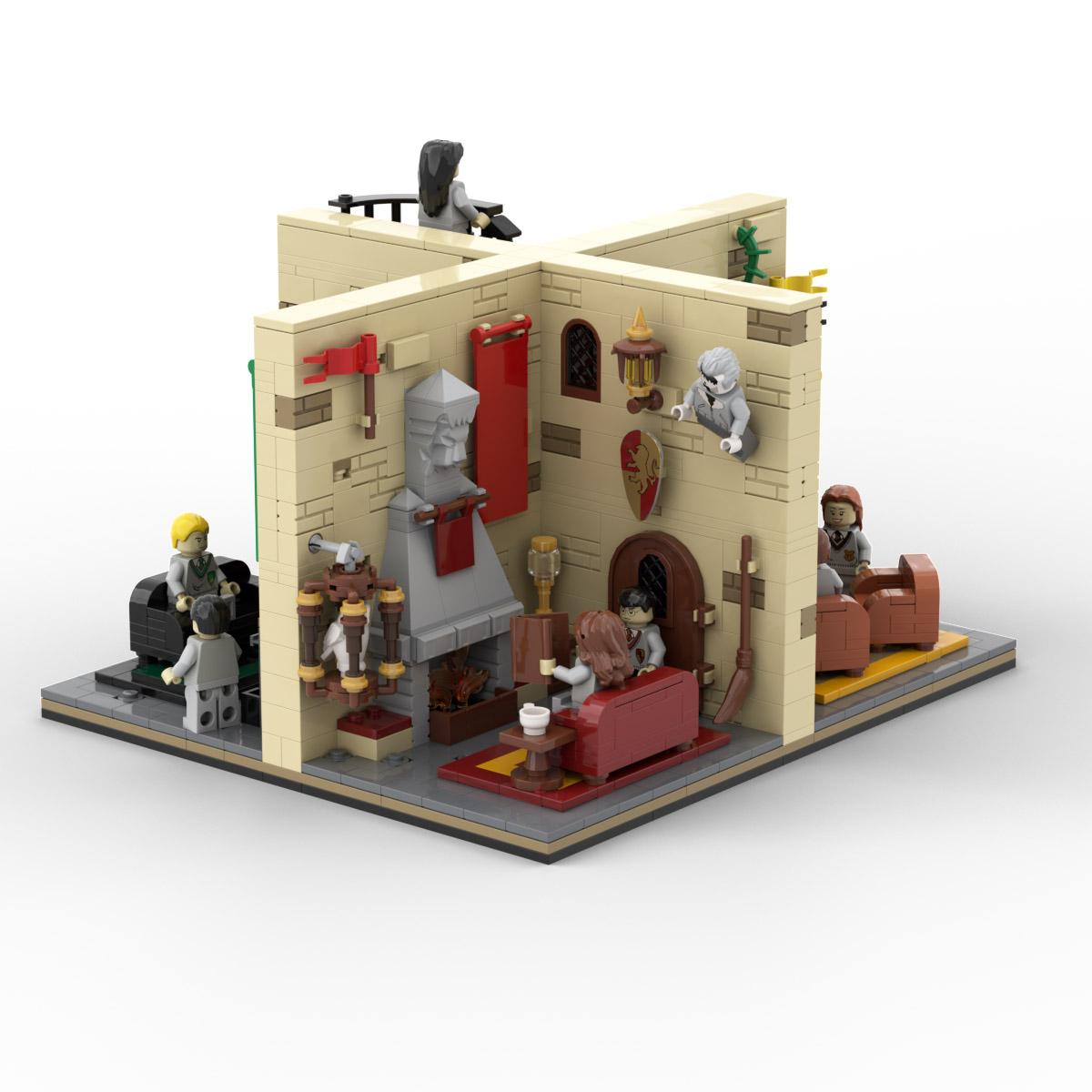 Harry Potter Common Room - Lego Moc 