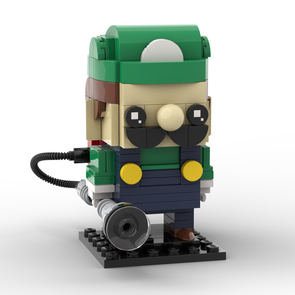 Instructions/Parts List for Custom LEGO Nintendo Luigi Figure – B3