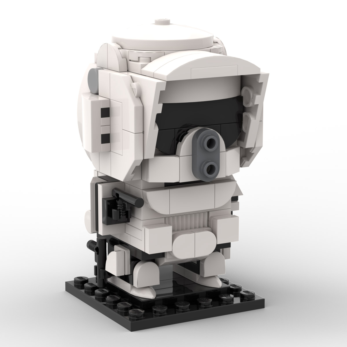 kande Næb lovgivning LEGO MOC Scout Trooper – ROTJ Brickheadz by custominstructions |  Rebrickable - Build with LEGO
