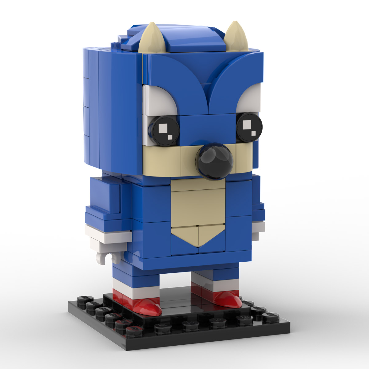 Custom Sonic the Hedgehog Inspired Head for Lego (XBJQ547ED) by