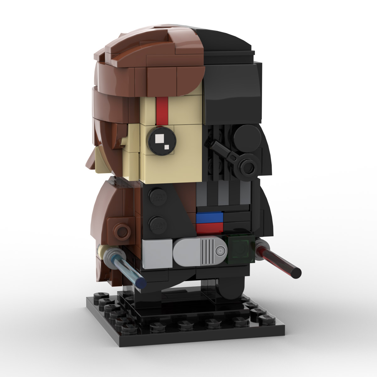  Luke Skywalker Jedi Lego Star Wars Custom Brickheadz PDF INSTRUCTIONS ONLY 