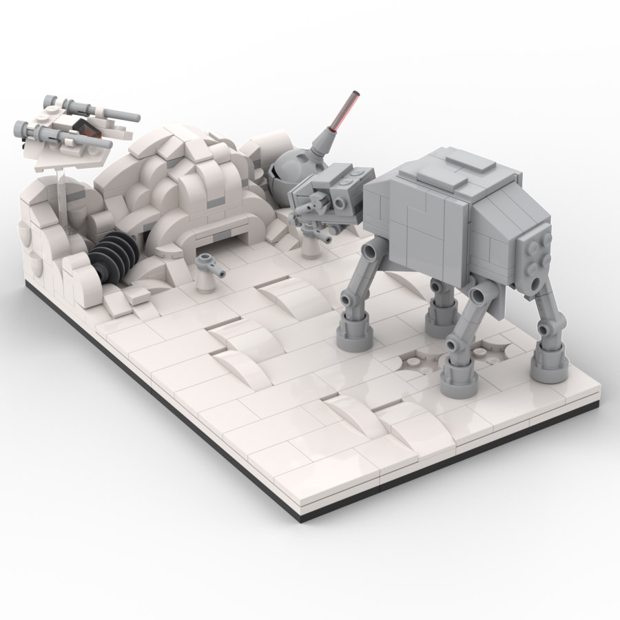 LEGO MOC Assult on Hoth Echo Display Moc by custominstructions | Rebrickable - Build with LEGO