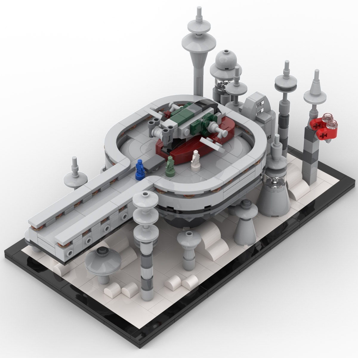 Reporter tvetydigheden flygtninge Lego Star Wars Cloud City Slave 1 Display Set - Custom MOC Instructions