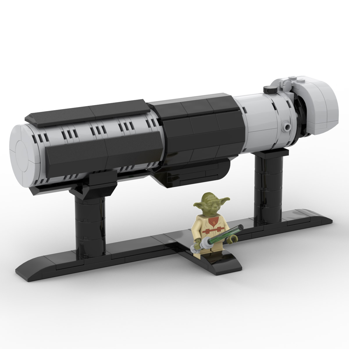 Bauanleitung instruction Figur Star Wars Yoda Eigenbau Unikat Moc aus Lego Basic 