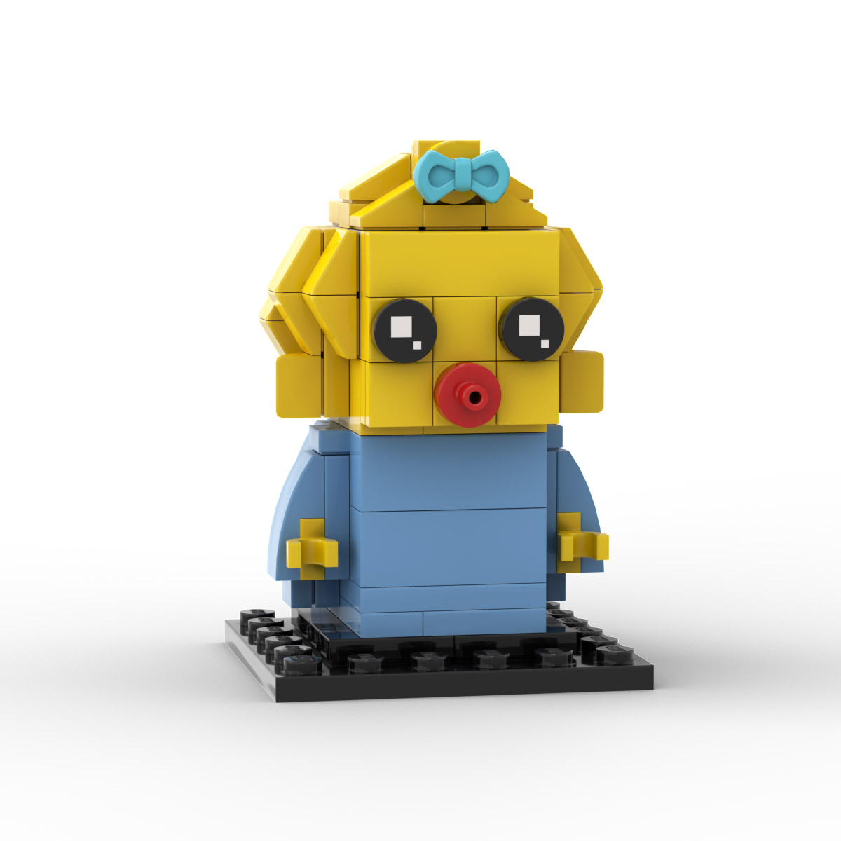 Custom Lego Maggie custom Brickheadz Instructions