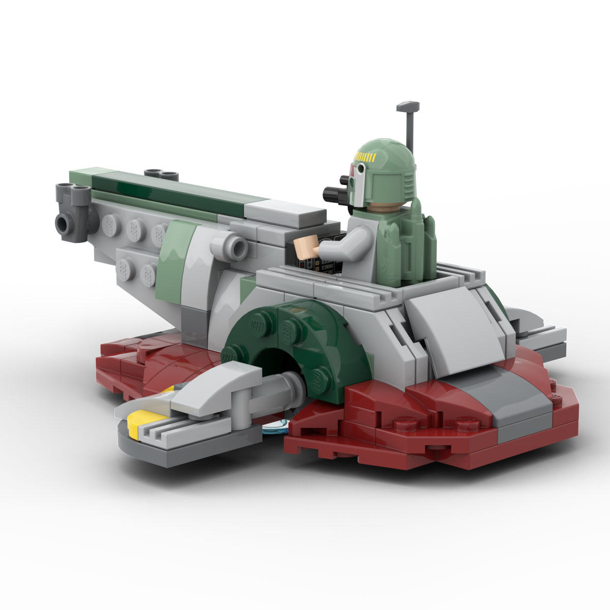 rulletrappe Jet Plakater LEGO MOC Slave 1 Microfighter by custominstructions | Rebrickable - Build  with LEGO